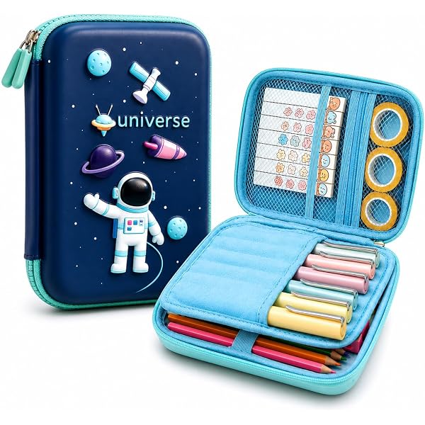 Prezzie Villa® Small BTS Embossed Pencil Box Cute 3D Kpop Pencil
